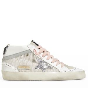 Silver glitter midstars